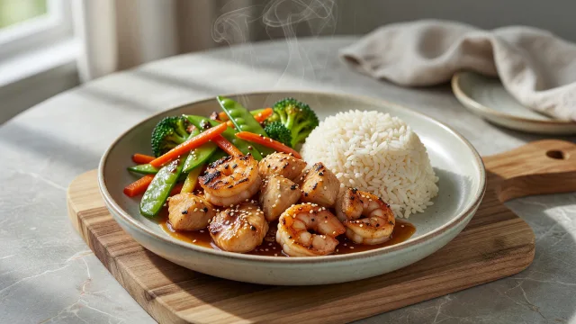 Copycat TGI Friday's Sizzling Chicken and Shrimp recipe