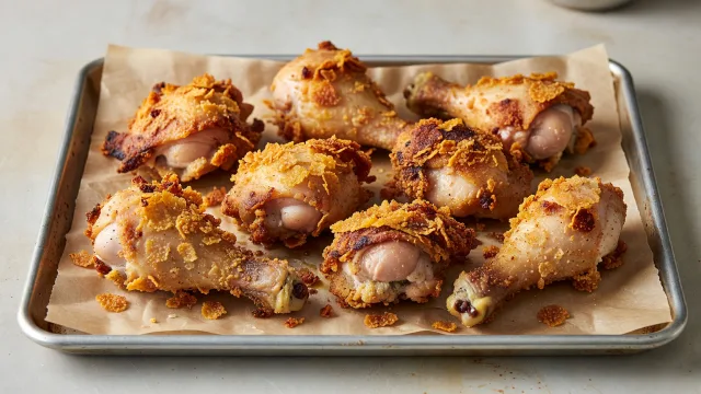 Cornflake-Crusted Oven Fried Chicken