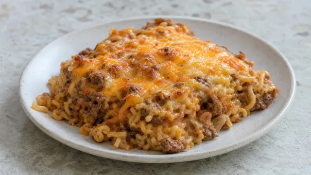 Creamy Baked Ramen Lasagna