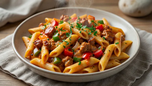Creamy Cajun Pasta with Sausage