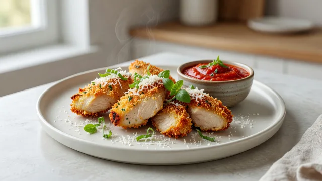 Crispy Chicken Parmesan Bites