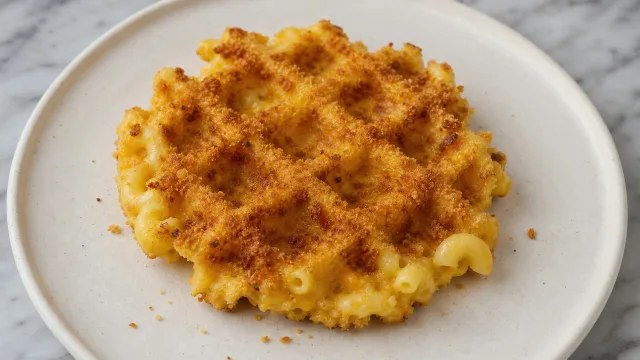 Crispy Mac and Cheese Waffles