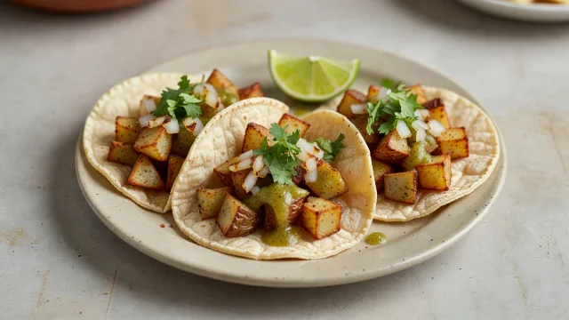 Crispy Potato Street Tacos