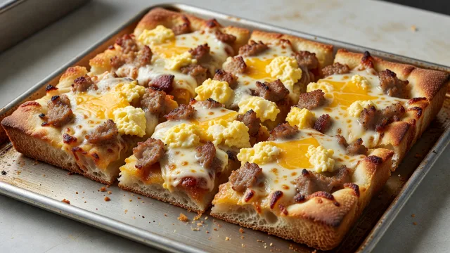 Detroit Breakfast Pizza