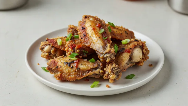 Double-Fried Jamaican Jerk Wings