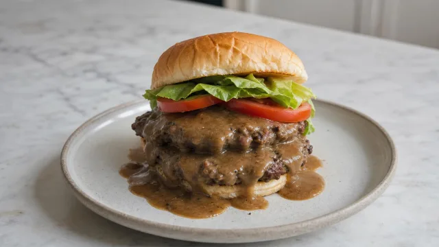 Double Stack Gravy Burger