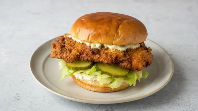 Fried Chicken Sandwich with Pickles