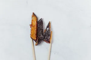 Fried Eggplant Pizza Slices recipe