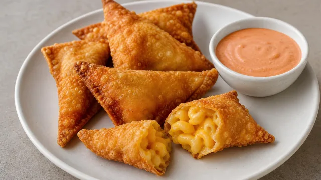Fried Mac & Cheese Wontons