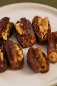 Frozen Snickers Stuffed Dates