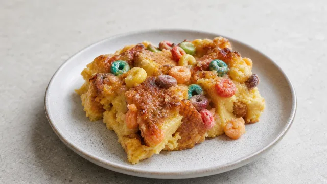 Fruit Loop French Toast Casserole