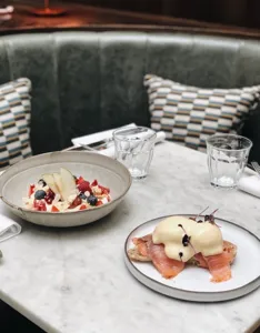 Frybread Benedict with Smoked Trout recipe