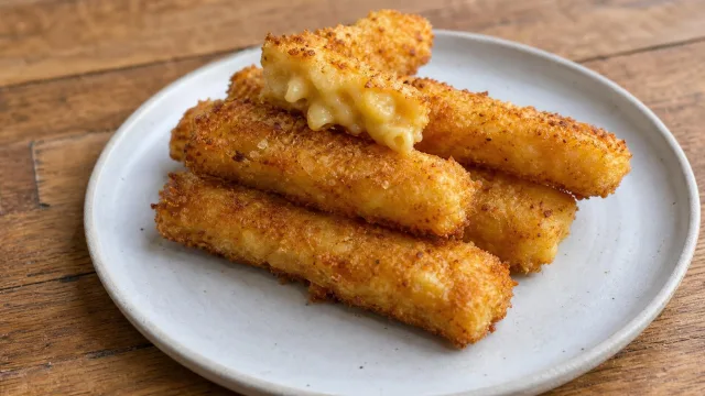 Garlic Parm Mac and Cheese Sticks