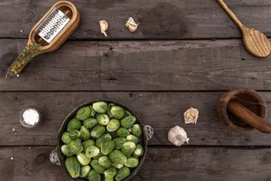 Garlic Parmesan Brussels Sprouts recipe