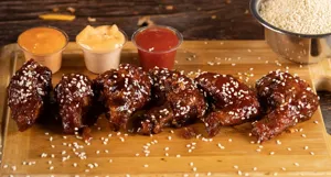 Georgia Peach Glazed Chicken Wings