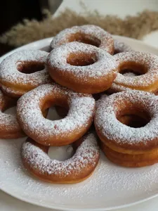 Giant Fried Apple Ring Stack