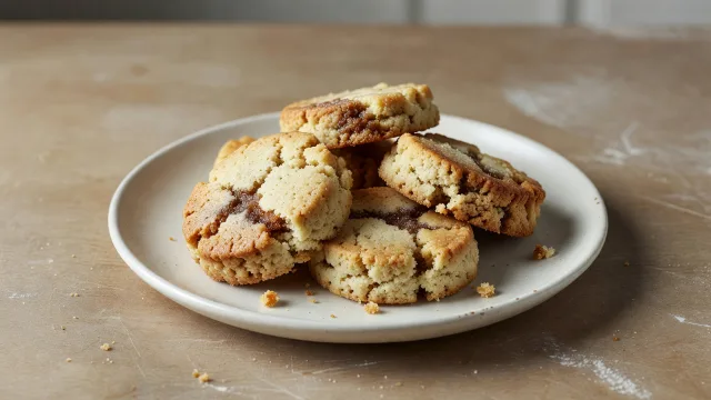 Ginger Molasses Shortbread Cookies