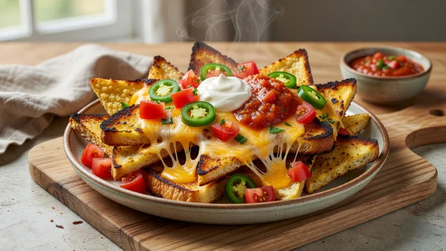 Grilled Cheese Crust Nachos