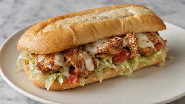 Hot Chicken Alfredo Subs