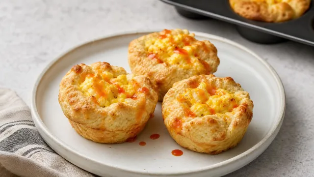 Hot Honey Breakfast Biscuit Cups
