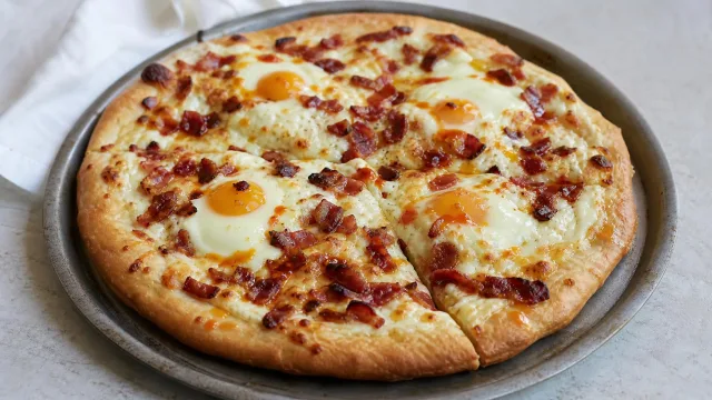 Hot Honey Breakfast Pizza