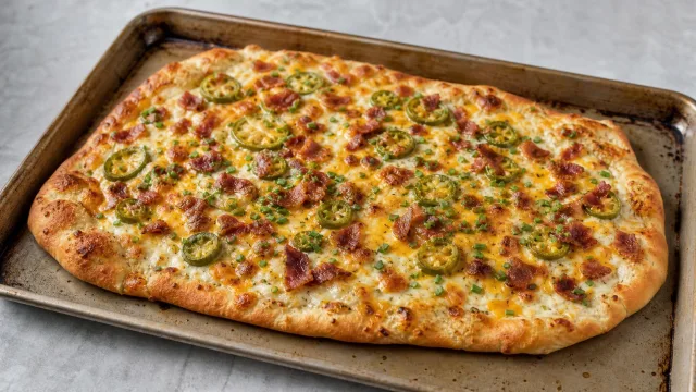 Jalapeño Bacon Ranch Flatbread