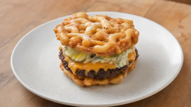 Jalapeño Funnel Cake Burger