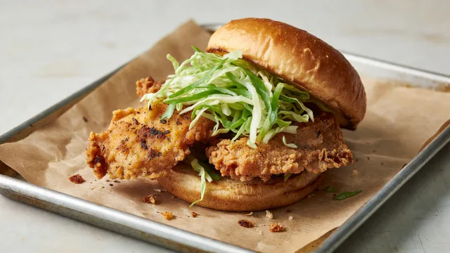 Jerk Spice Fried Chicken Sandwiches