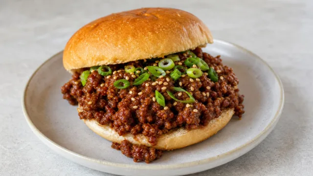 Korean BBQ Sloppy Joes