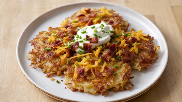 Loaded Potato Pancake Platter