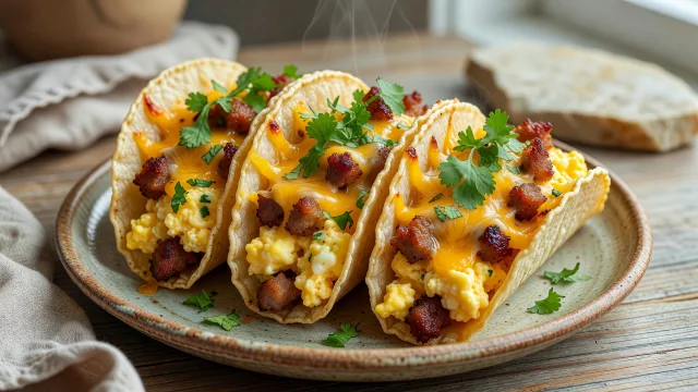 Mini Breakfast Egg Cup Tacos