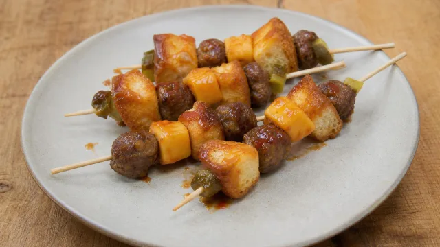 Mini Cheeseburger Skewers