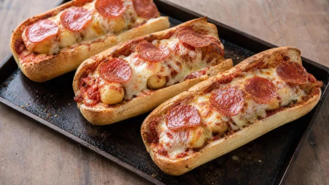 Mozzarella Stick Pizza Subs