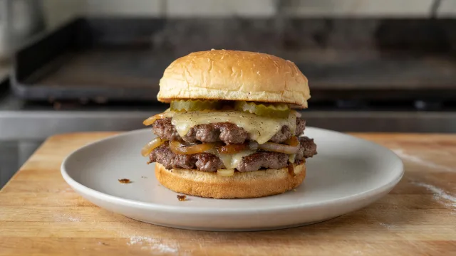 Oklahoma Onion Smash Burgers
