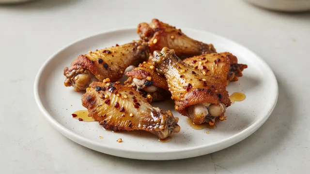 Oven-Crisped Hot Honey Wings