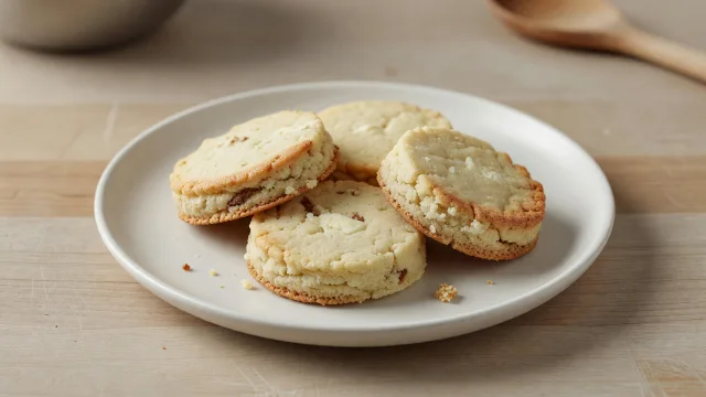 Peanut Butter Miso Shortbread Cookies