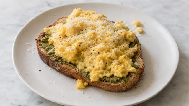 Pesto Eggs Toast