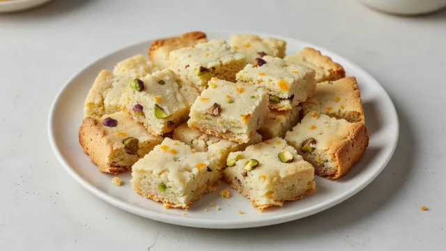 Pistachio Orange Shortbread