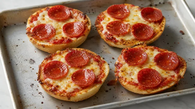 Pizza Bagel Smash Sliders