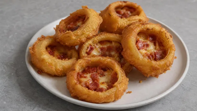 Pizza Stuffed Onion Rings