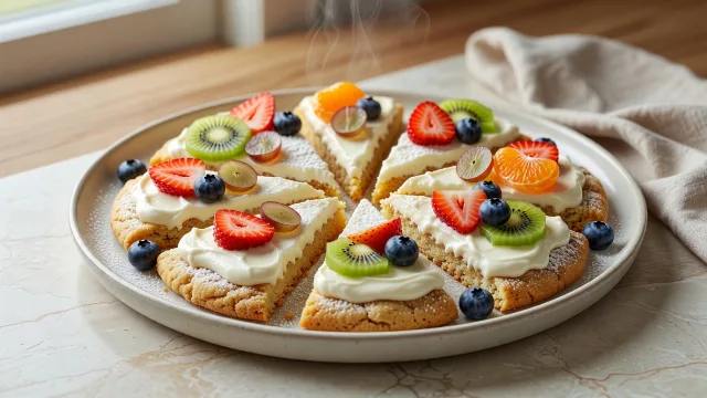 Rainbow Fruit Pizza Nachos