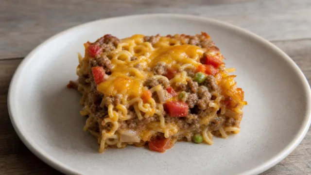 Ramen Lasagna Bake