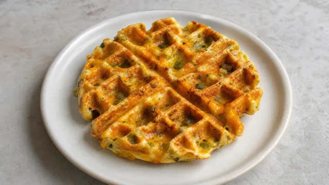 Ranch Pickle Cheddar Waffles