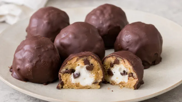 S’mores Cookie Dough Bombs