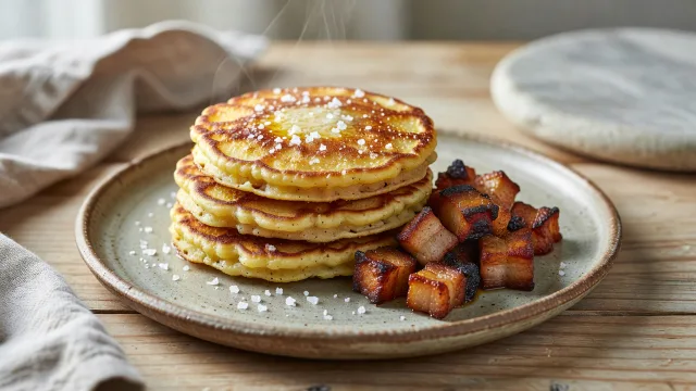 Salt Pork and Johnnycakes