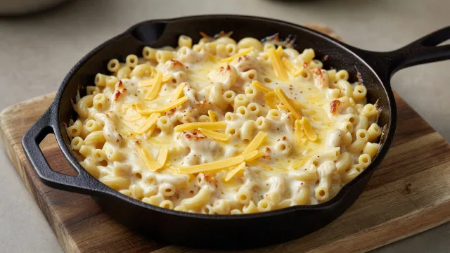 Skillet Sharp Cheddar Mac and Cheese