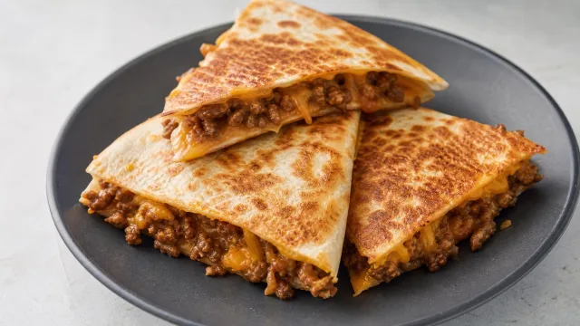 Sloppy Joe Quesadilla Melts