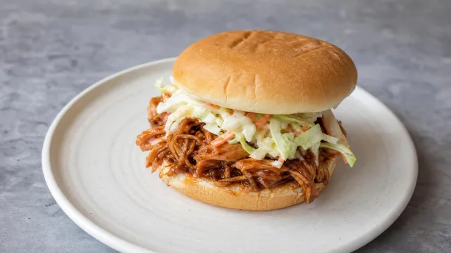 Slow Cooker BBQ Chicken Sandwiches