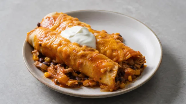 Slow Cooker Chicken Enchiladas