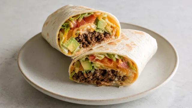 Smash Taco Burger Wraps